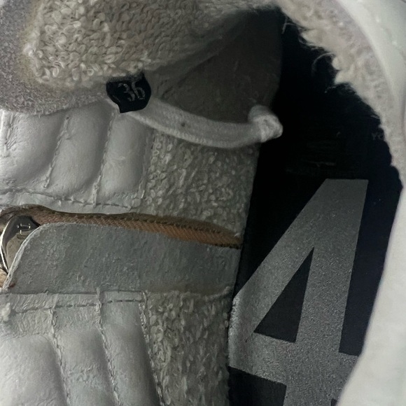 P448 Skate Mid Sneaker White Size 36- Italian Leather - Picture 2 of 6